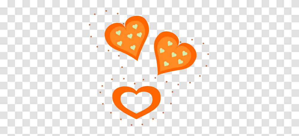 Herz Orange Clipart, Heart Transparent Png