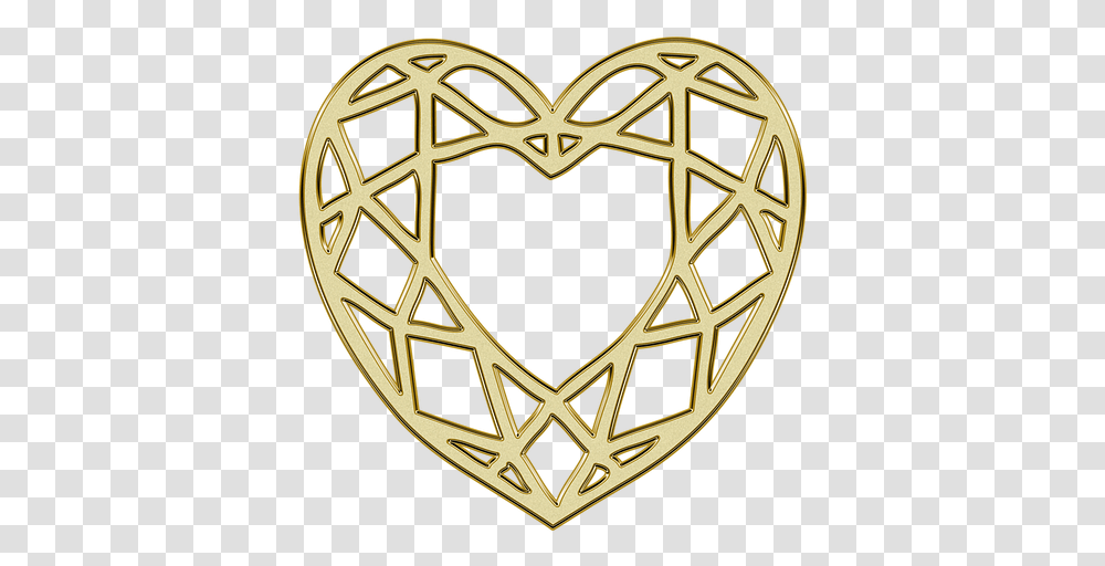 Herz Ornament Golden, Logo, Trademark, Star Symbol Transparent Png