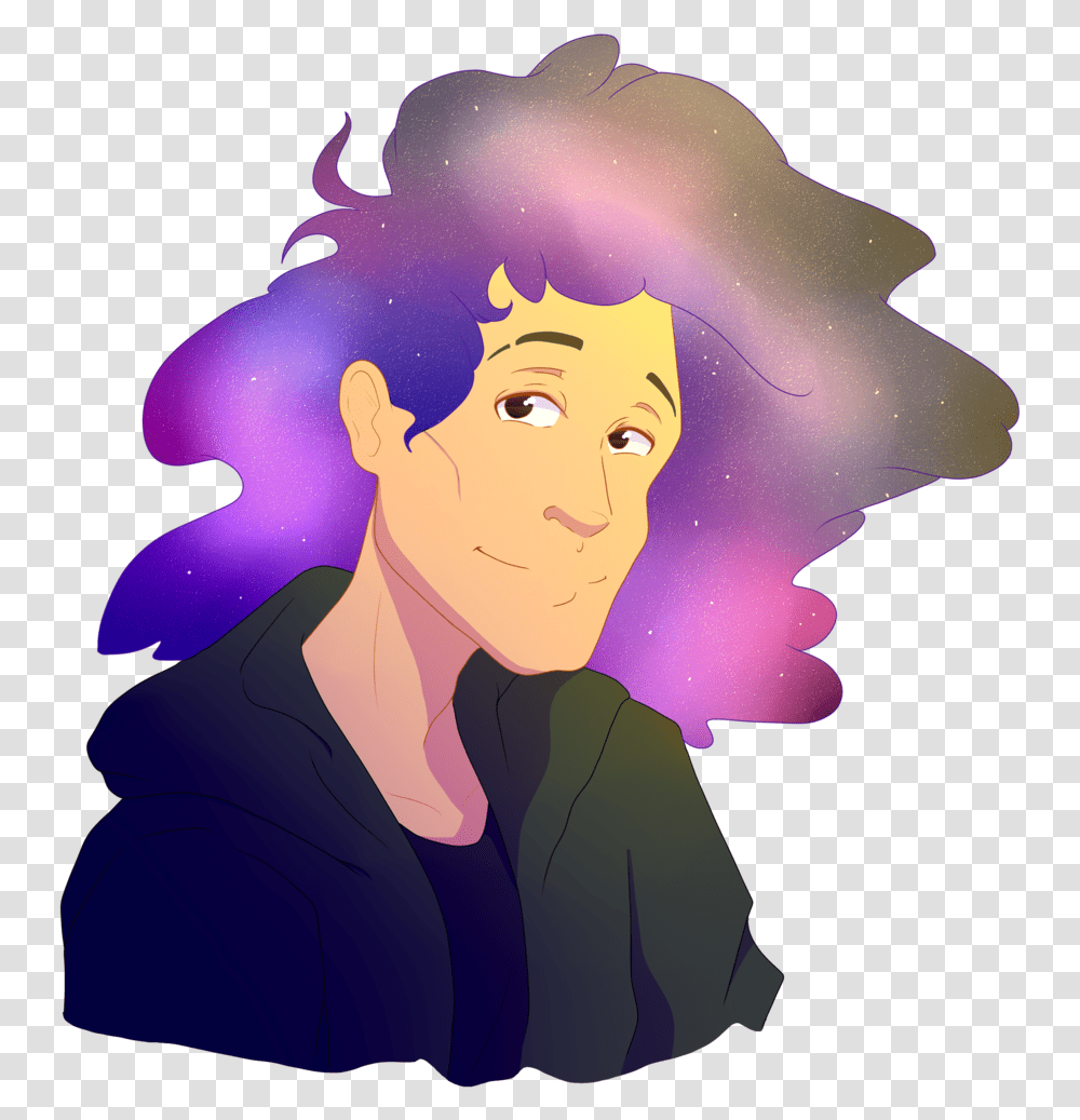 Hes A Space Dan Illustration, Person, Hair Transparent Png