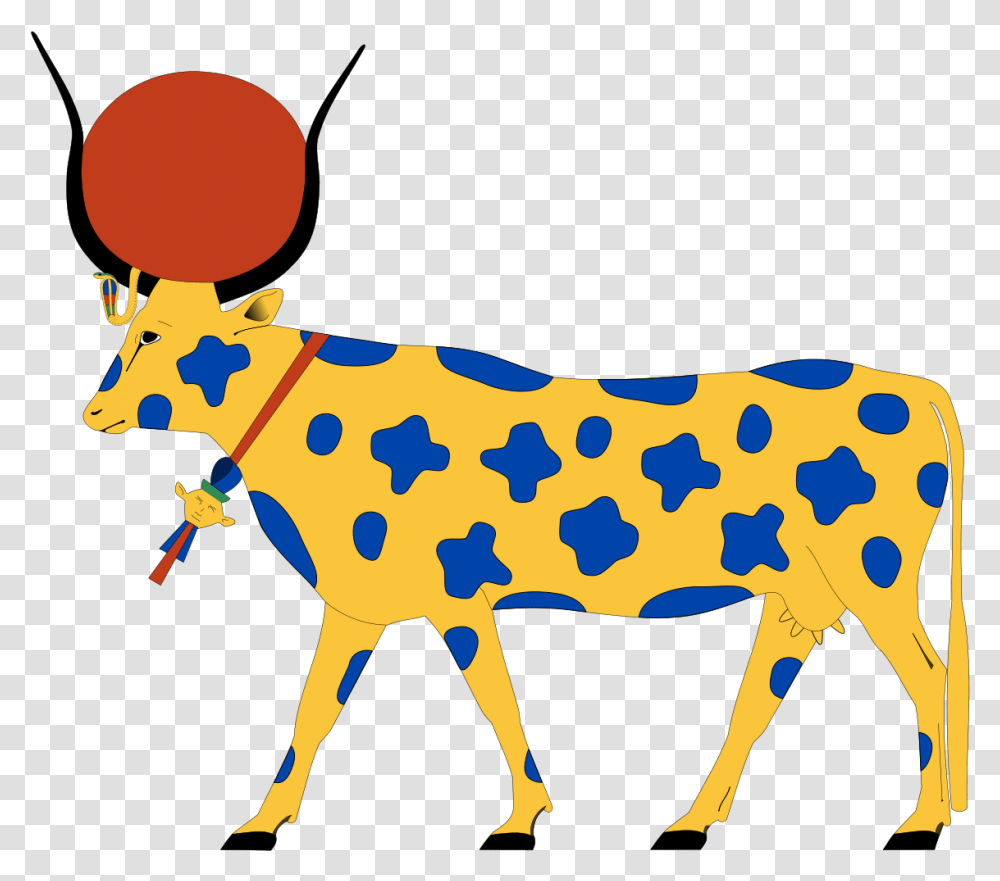 Hesat Wikipedia Hathor As A Cow, Mammal, Animal, Cattle, Goat Transparent Png