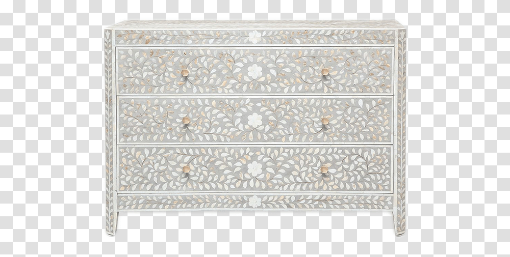 Hessa Dresser Chest Of Drawers, Rug, Lace, Pattern Transparent Png
