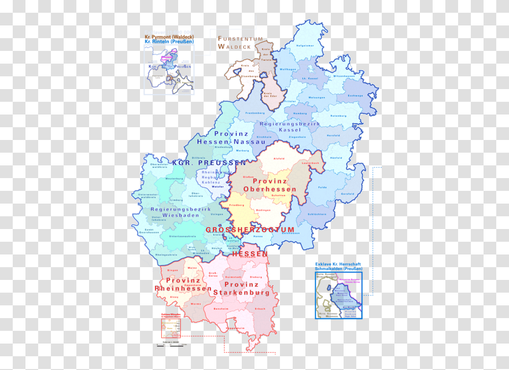 Hessen 1900 Svg Map Of Hessen, Plot, Diagram, Atlas, Poster Transparent Png