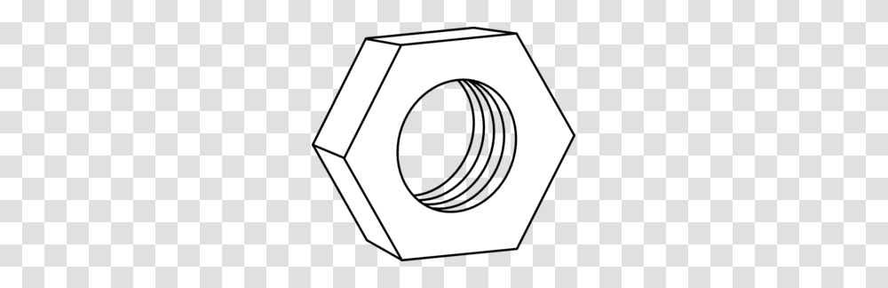 Hex Nut For Bolts Clip Art, Tool, Stencil Transparent Png