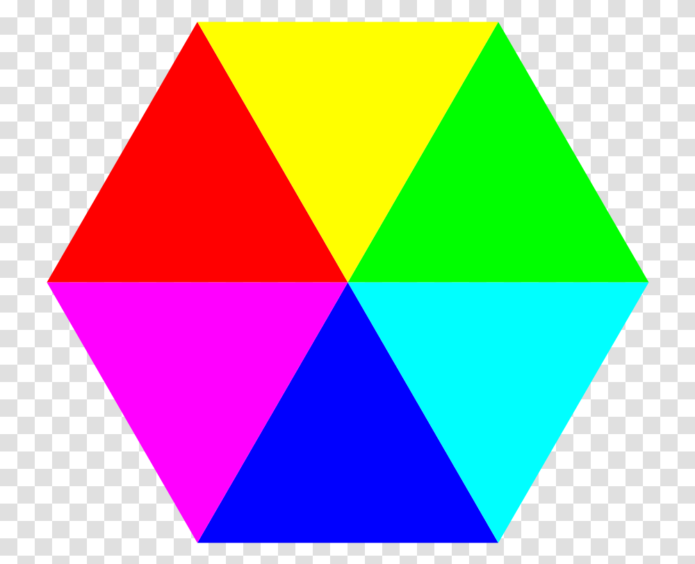 Hexagon 6 Color Svg Clip Arts Hexagon Clipart, Triangle Transparent Png