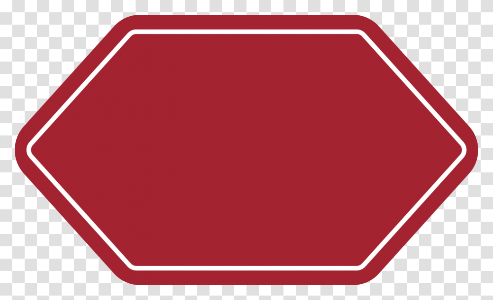 Hexagon Banner, Label, Stopsign, Road Sign Transparent Png