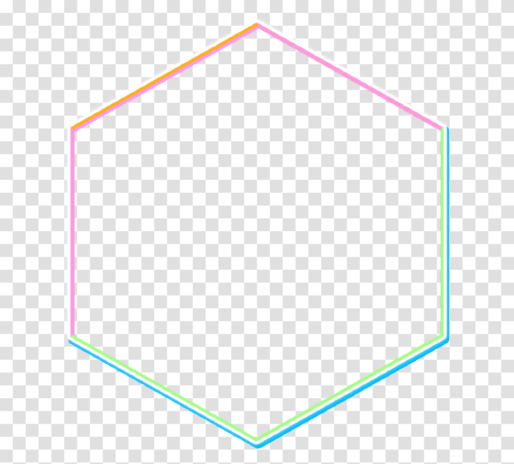 Hexagon Colorful Border Abstract Lines Geometry Parallel, Label, Bow Transparent Png