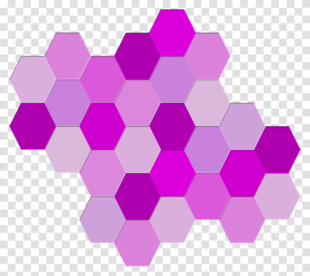 Hexagons Geometric Purple, Soccer Ball, Team Sport, Sports, Pattern Transparent Png