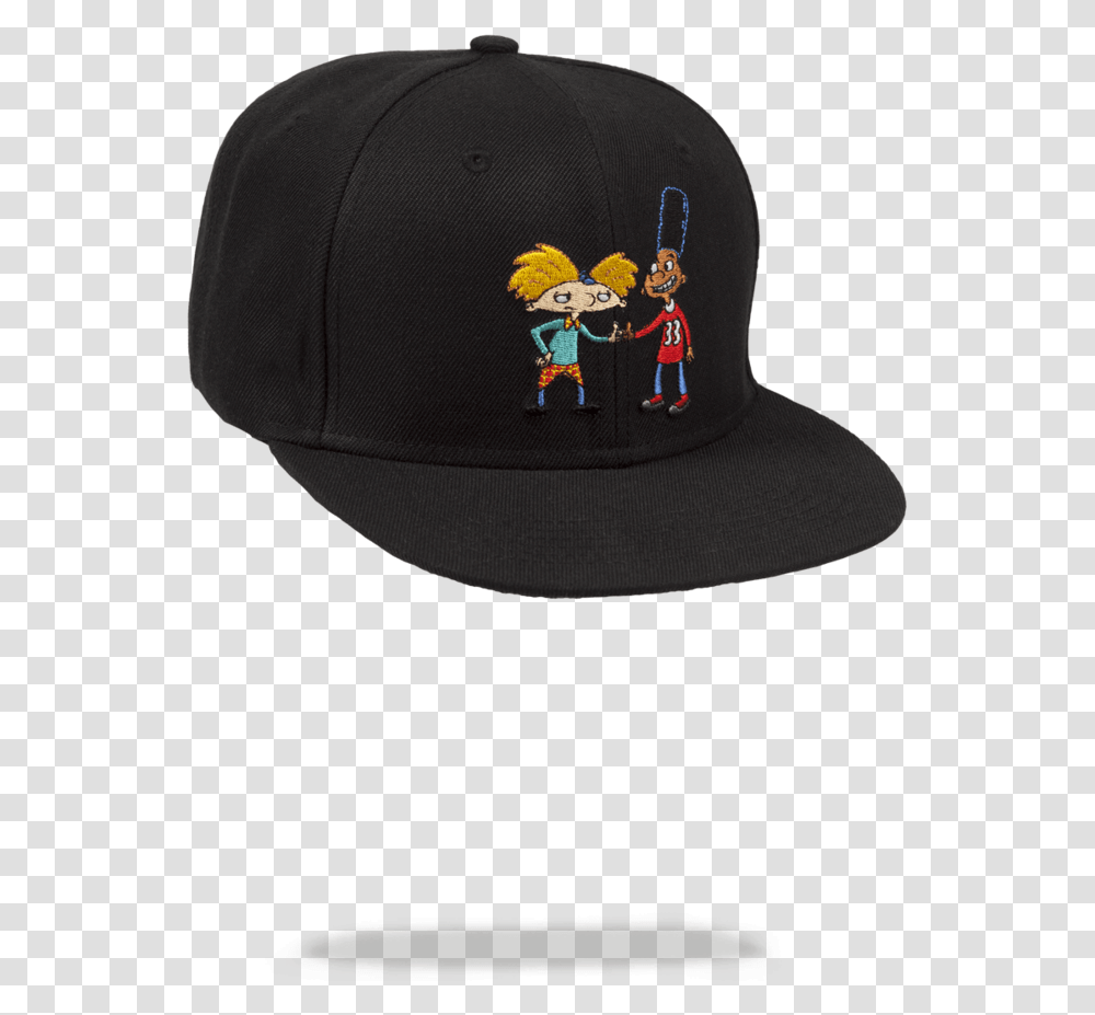 Hey Arnold Snapback Baseball Cap, Clothing, Apparel, Hat, Person Transparent Png