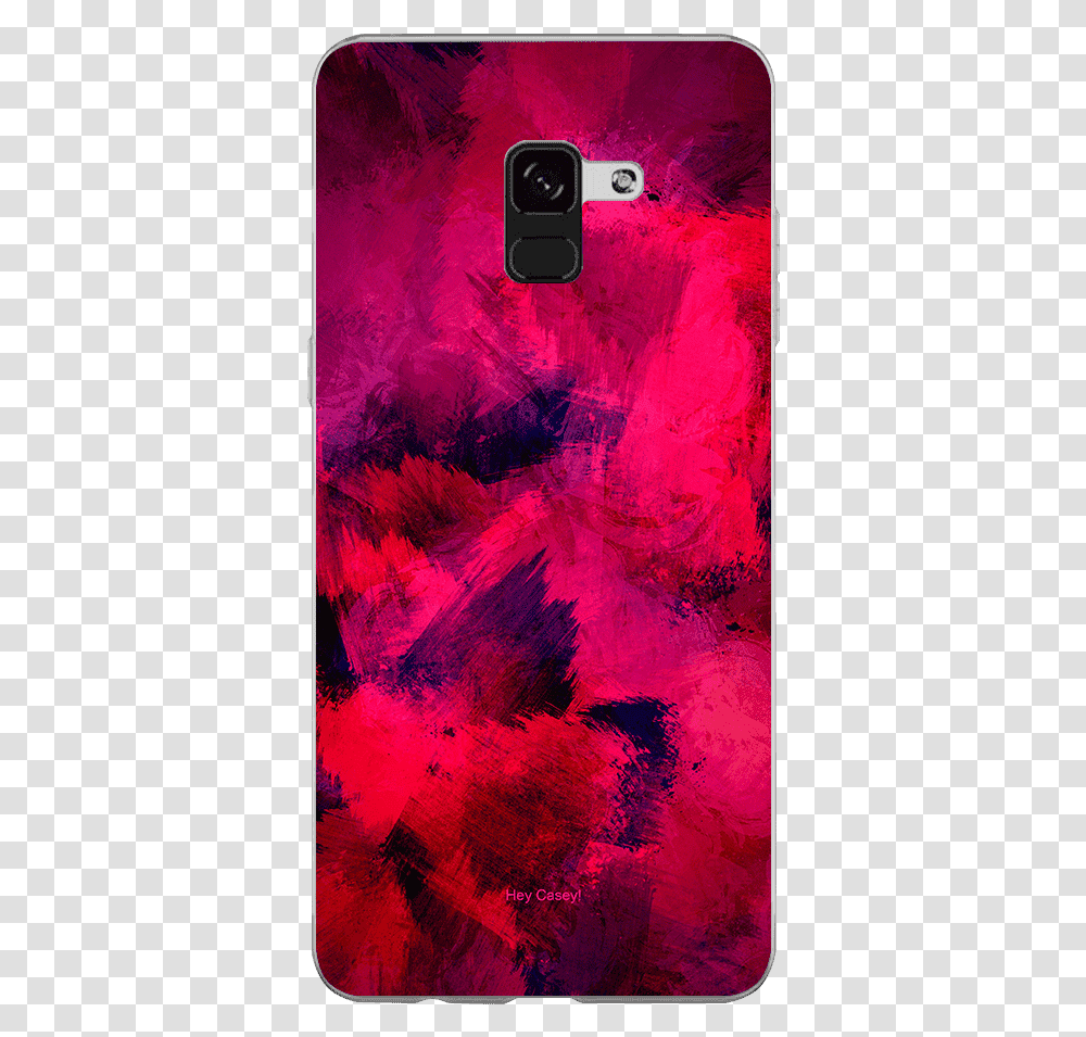 Hey Casey Pink And Red Brush Strokes Phone Case Covers Iphone, Modern Art, Poster, Advertisement, Canvas Transparent Png