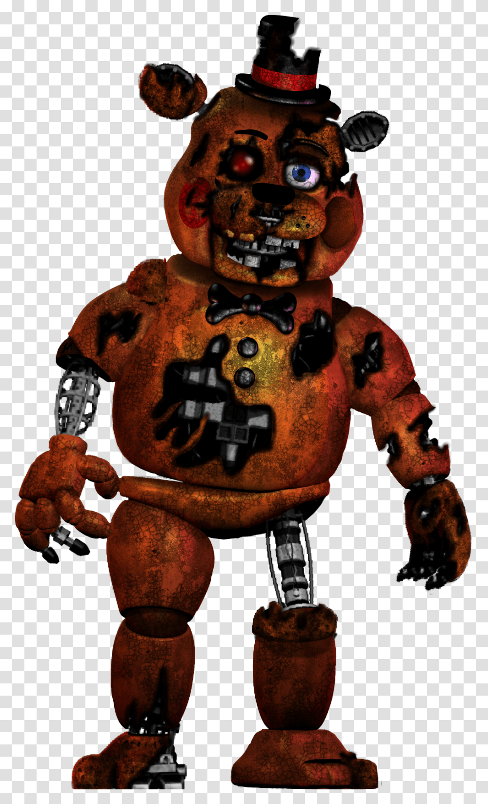 Hey Everyone Midnighte Here I Made Scrap Toy Freddy Freddy Five Nights At Freddy's Characters, Robot, Person, Human, Astronaut Transparent Png