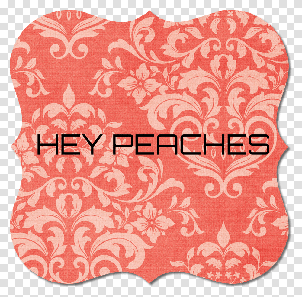 Hey Peaches Damask, Rug, Pattern, Lace Transparent Png