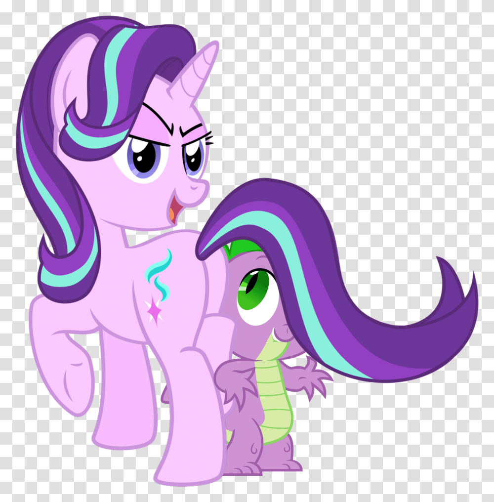 Hey Spike What's Your Favorite Pony Tail By Titanium Starlight Glimmer Ponytail, Purple, Costume Transparent Png