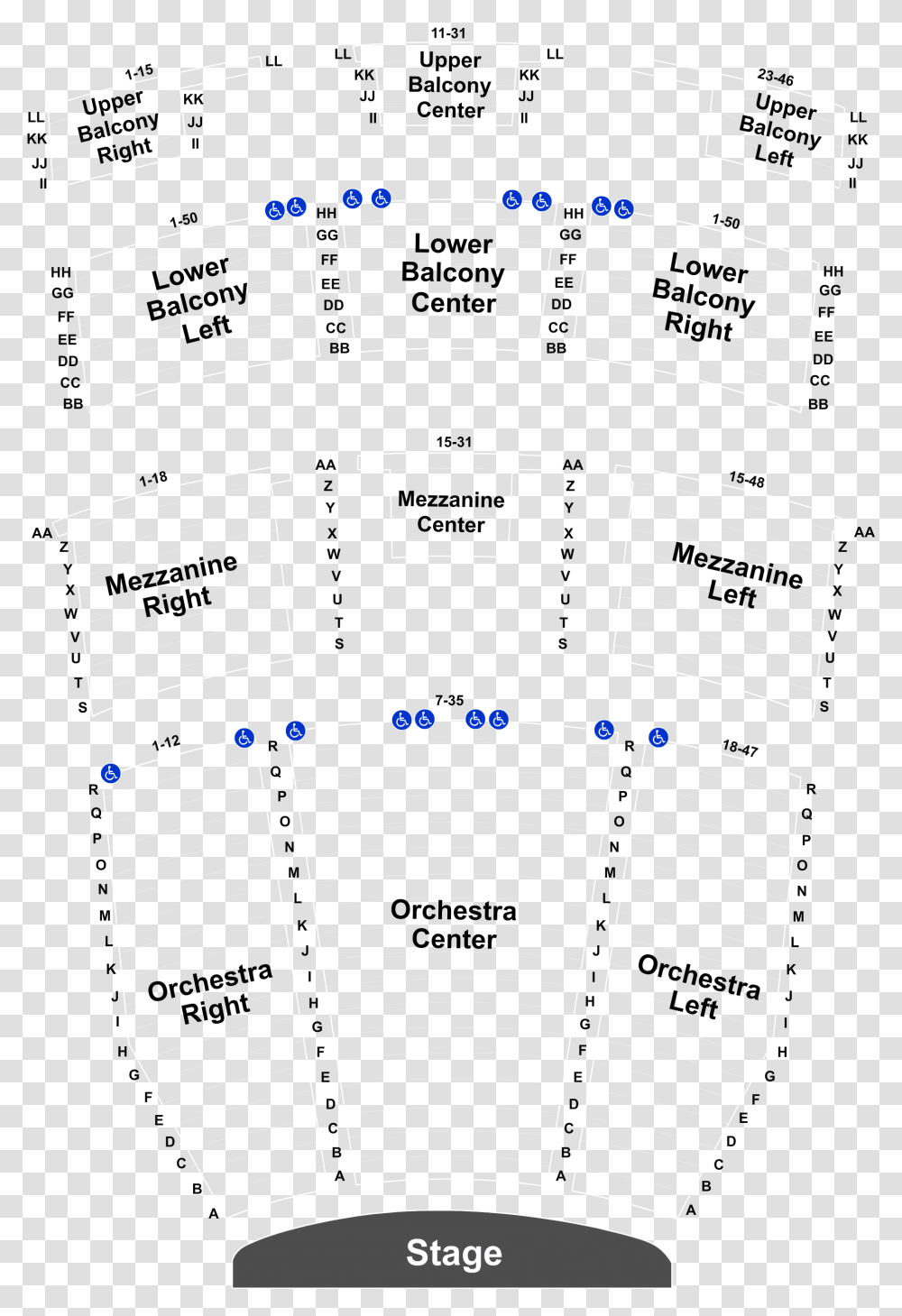 Heymanncenter Com Seating Chart, Number, Plot Transparent Png