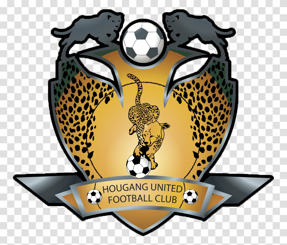 Hg Football Club Logo Copy Hougang United Hougang United Logo, Bird, Animal, Trophy, Advertisement Transparent Png