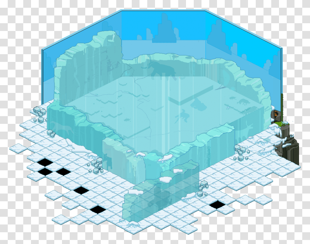 Hh Room Branded Iceage Habbo Snow Room, Game Transparent Png
