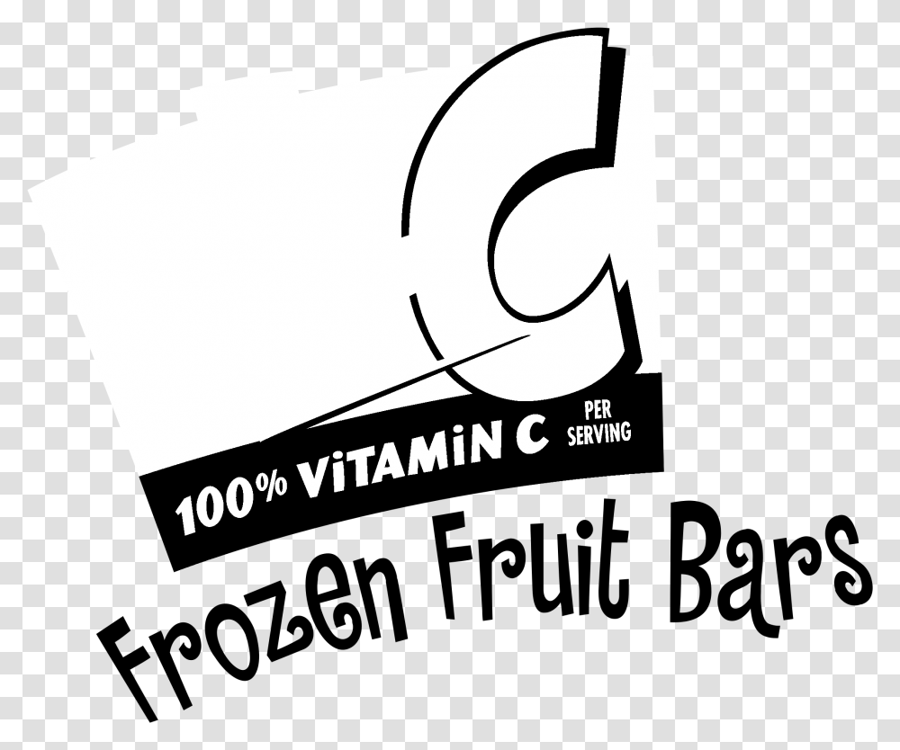 Hi C Frozen Fruit Bars Logo Black And White Calligraphy, Paper, Label, Hand Transparent Png