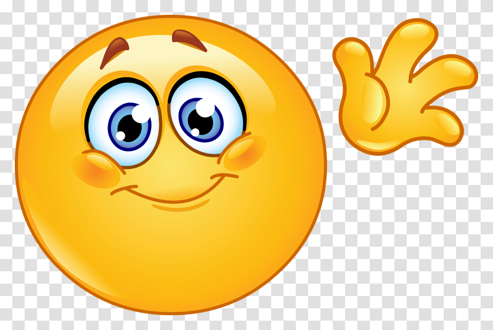 Hi Emoji Or Hand Wave Emoji Heart Emoji Black Red Smiley Face Waving, Plant, Food, Produce, Fruit Transparent Png