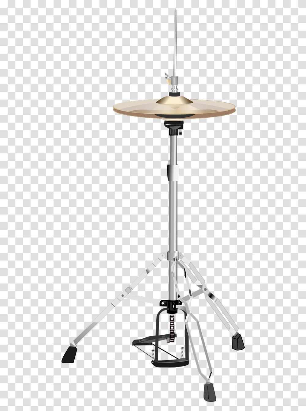 Hi Hat Drums Musical Instrument Hi Hat, Lamp, Lampshade, Tripod, Table Lamp Transparent Png
