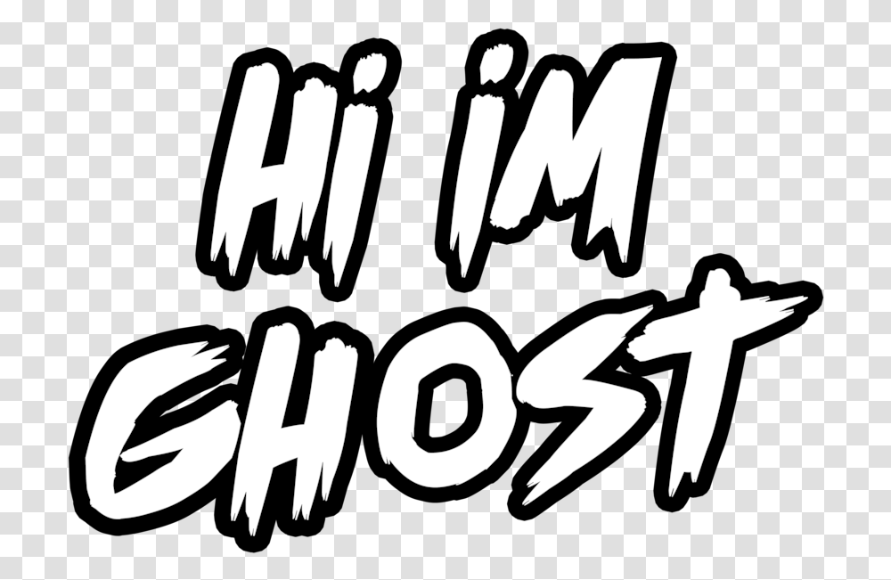 Hi I'm Ghost Snapchat, Text, Label, Handwriting, Cross Transparent Png