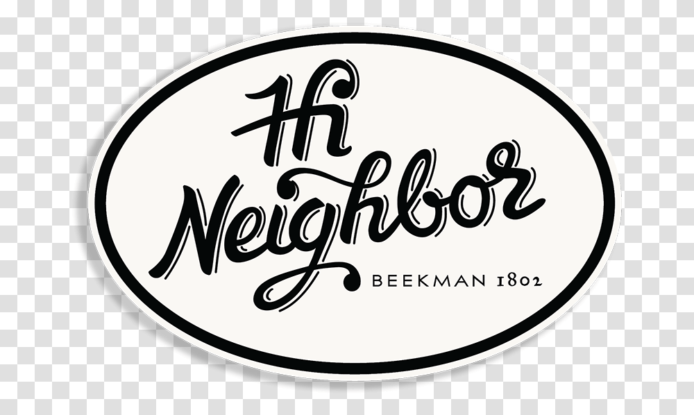 Hi Neighbor Car Decal Calligraphy, Label, Text, Logo, Symbol Transparent Png