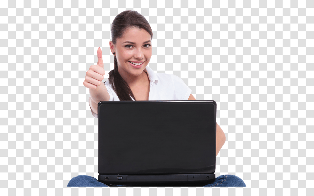 Hi Speed Internet Using Girls, Pc, Computer, Electronics, Laptop Transparent Png