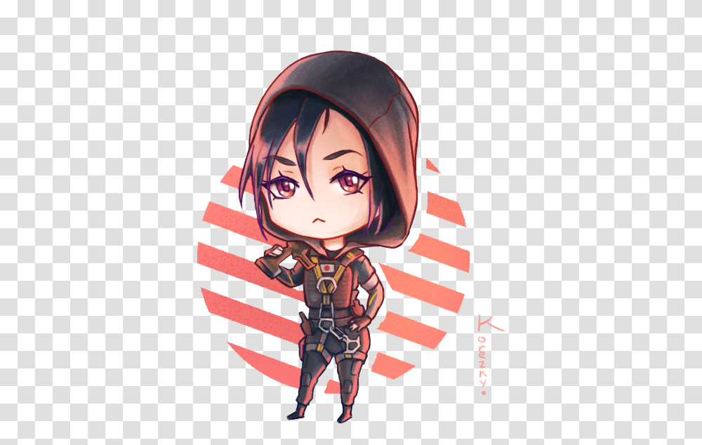 Hibana Chibi Rainbow Six, Hood, Helmet, Person Transparent Png