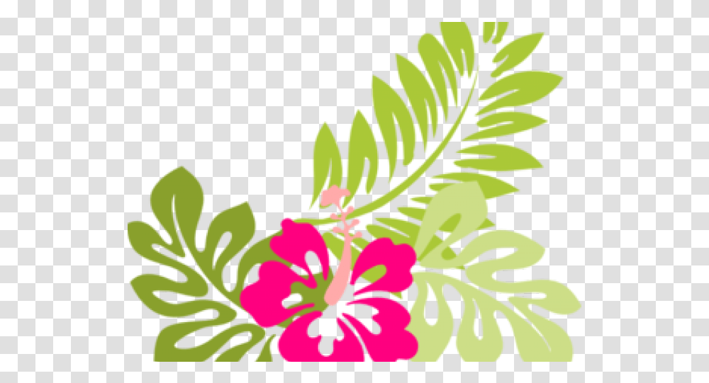 Hibiscus Clipart Luau Hawaiian Flower Clipart Hibiscus Clip Art, Leaf, Plant, Green, Blossom Transparent Png