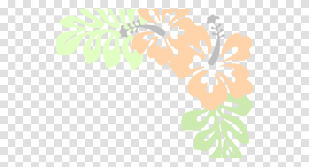 Hibiscus Clipart Peach, Plant, Flower, Blossom, Pattern Transparent Png