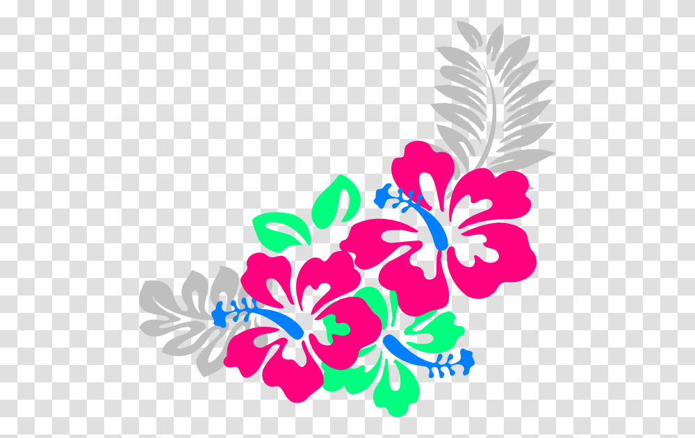 Hibiscus Corner Svg Clip Arts Hawaiian Flower Clipart, Plant, Blossom, Petal Transparent Png