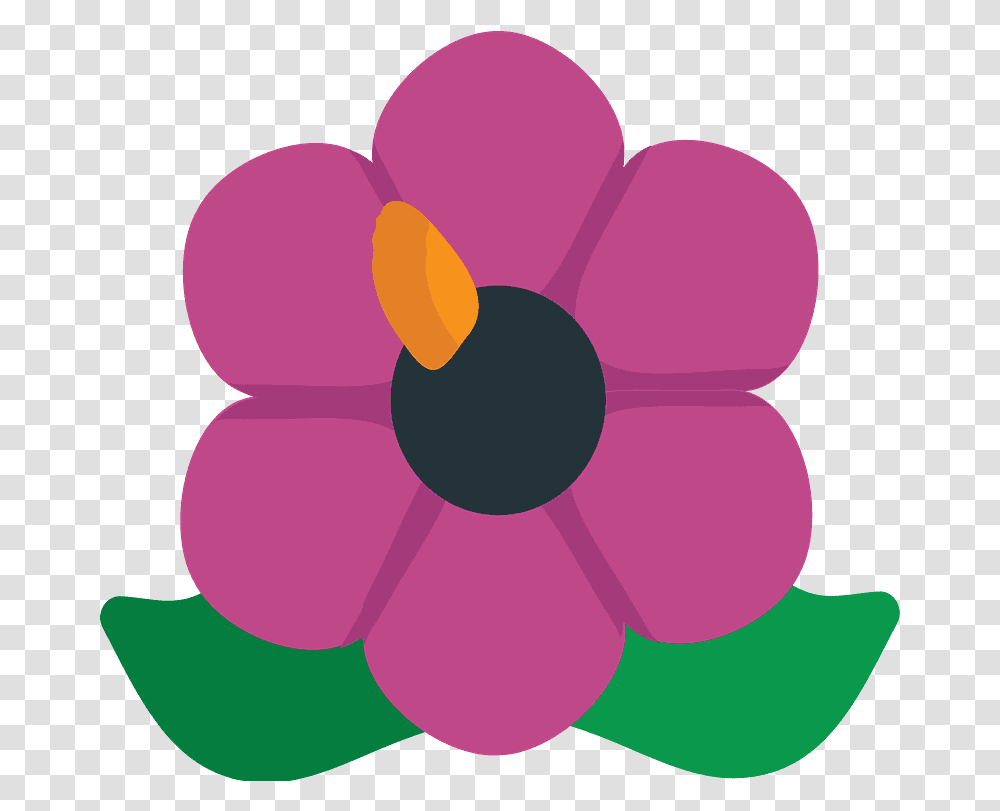 Hibiscus Emoji Clipart Free Download Hibiscus Emoji, Dahlia, Flower, Plant, Blossom Transparent Png