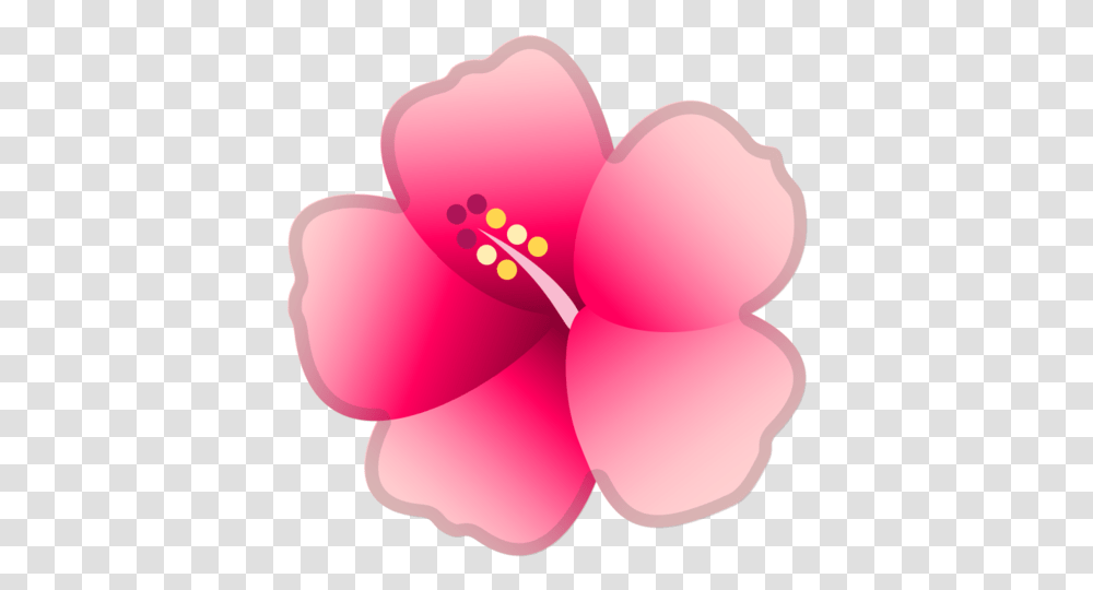 Hibiscus Emoji Hibiscus Emoji, Plant, Petal, Flower, Blossom Transparent Png