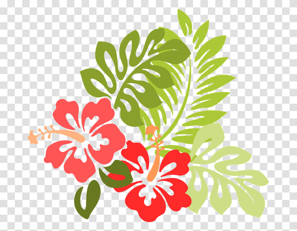 Hibiscus Flower Leaf Foliage Beach Flower Clip Art, Plant, Floral Design, Pattern Transparent Png