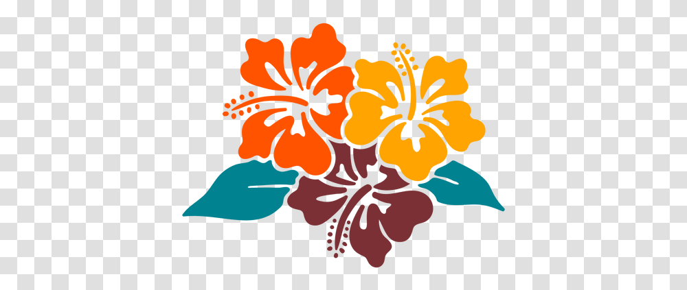Hibiscus Flowers Tropical Hand Drawn Design Decorative, Plant, Blossom, Graphics, Art Transparent Png