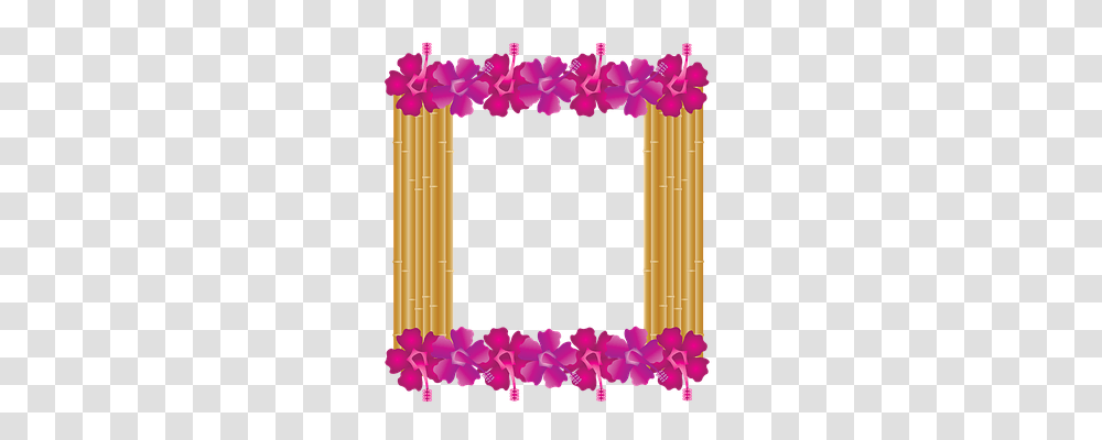 Hibiscus Frame Holiday, Purple, Plant, Gate Transparent Png