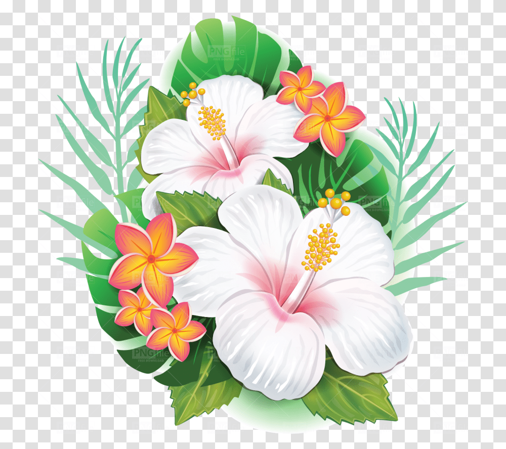 Hibiscus Leaves Pattern, Plant, Flower, Blossom Transparent Png