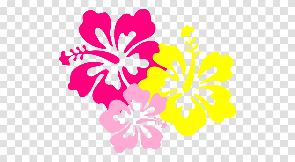 Hibiscus Pink Yellow Clip Art, Flower, Plant, Blossom, Anther Transparent Png