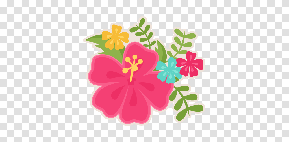 Hibiscus Scrapbook Cute Clipart For Silhouette, Plant, Flower, Blossom, Floral Design Transparent Png