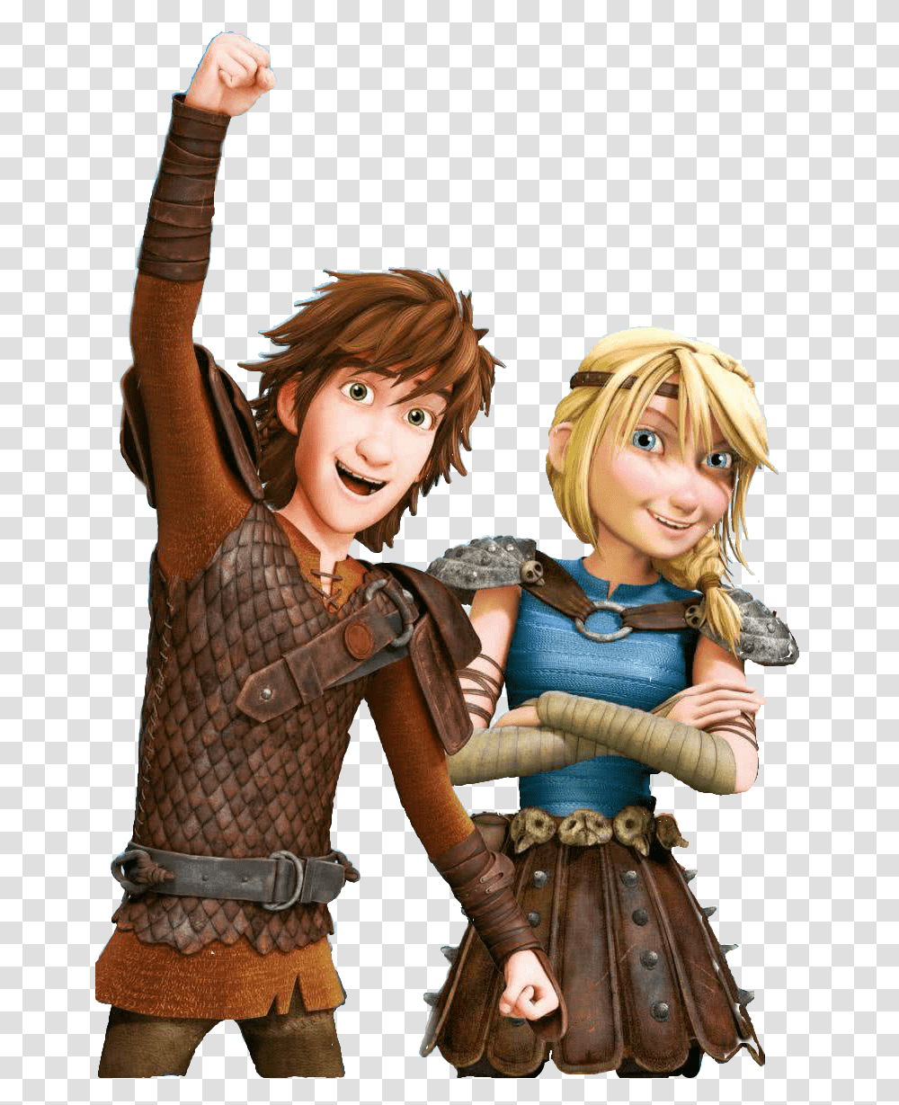 Hiccup And Astrid How To Train Your Dragon, Person, Human, Figurine, Final Fantasy Transparent Png