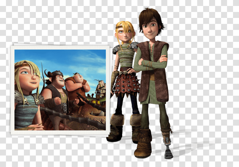 Hiccup And Astrid Train Your Dragon Characters, Person, Toy, Collage Transparent Png