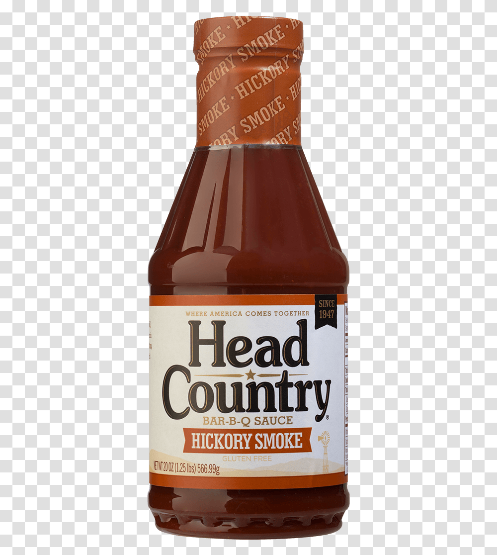Hickory Smoke Head Country Bbq Sauce, Ketchup, Food, Beer, Alcohol Transparent Png