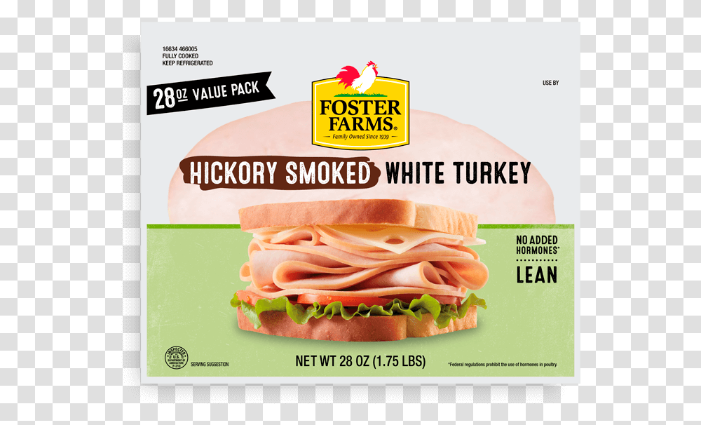 Hickory Smoked White Turkey Fast Food, Burger, Advertisement, Pork, Poster Transparent Png
