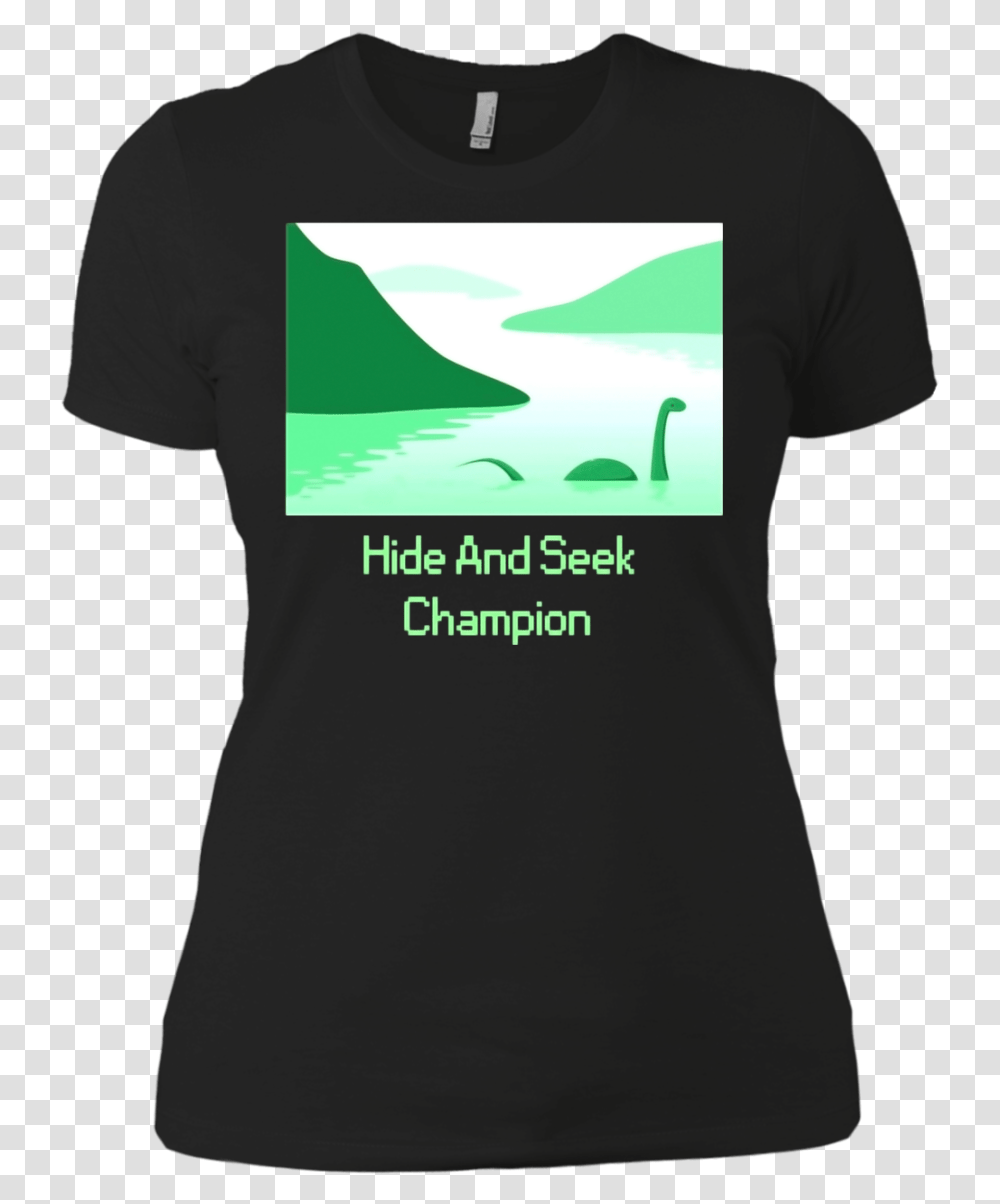Hide And Seek Champion Funny Loch Ness Monster T Shirt Active Shirt, Apparel, T-Shirt Transparent Png