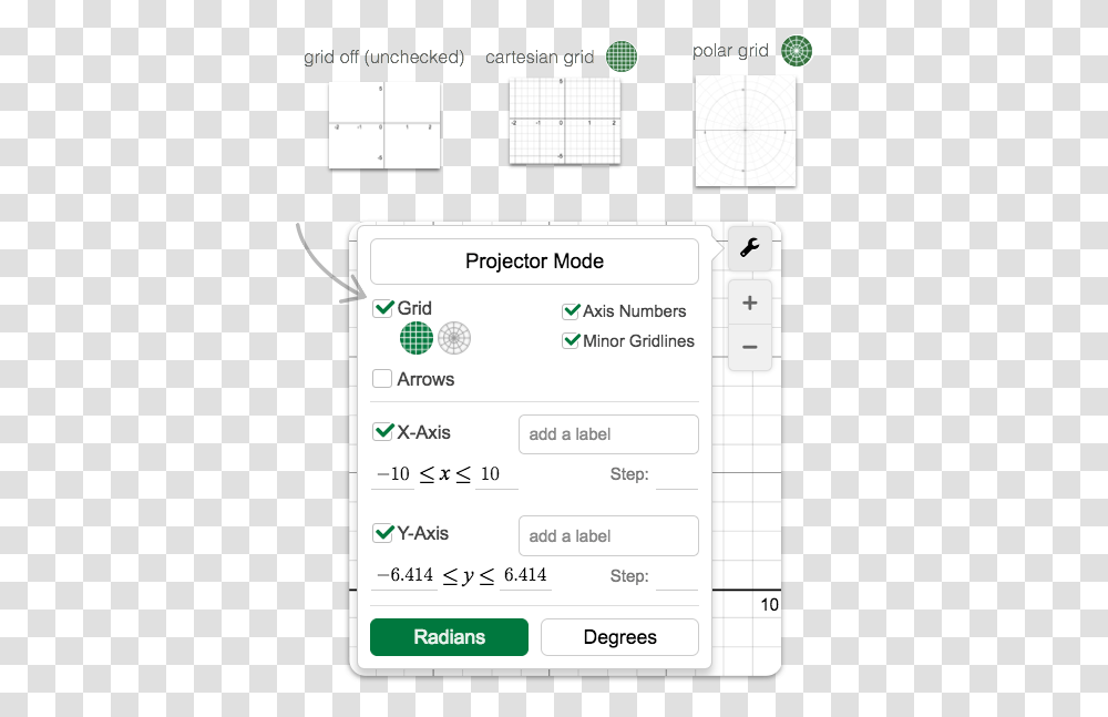 Hide And Show Grid - Desmos Screenshot, Text, Text Message, Mobile Phone, Electronics Transparent Png