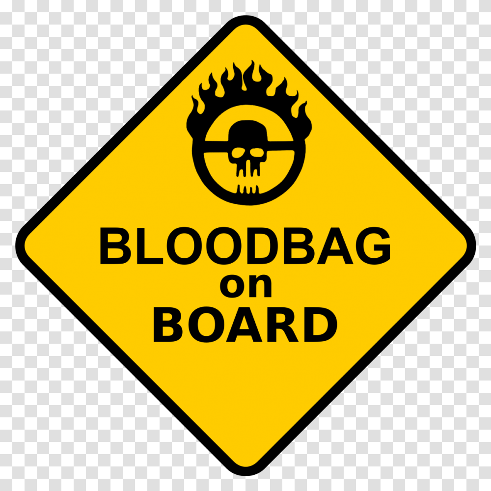 Hideo Kojima And George Miller Just Because If You Baby On Board Sign, Road Sign Transparent Png