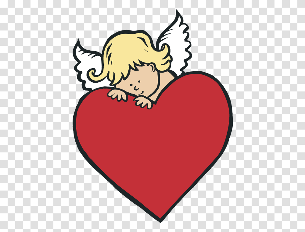 Hiding Behind Heart Cupid Transparent Png