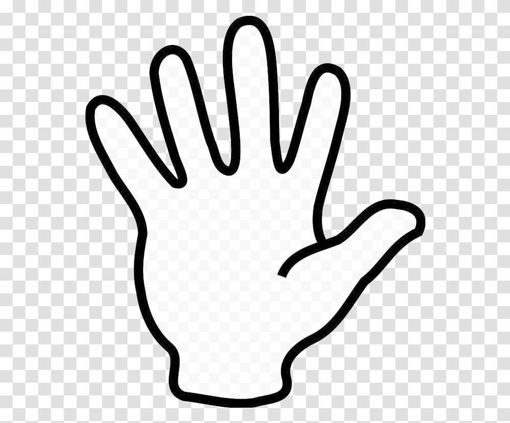 High 5 Clipart Black And White, Apparel, Hand, Glove Transparent Png