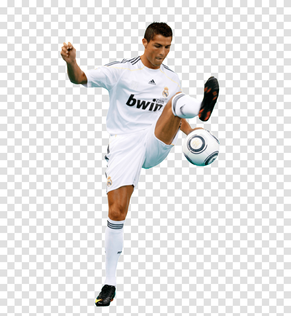High Ball Ronaldo C Ronaldo In Real Madrid, Soccer Ball, Football, Team Sport, Person Transparent Png