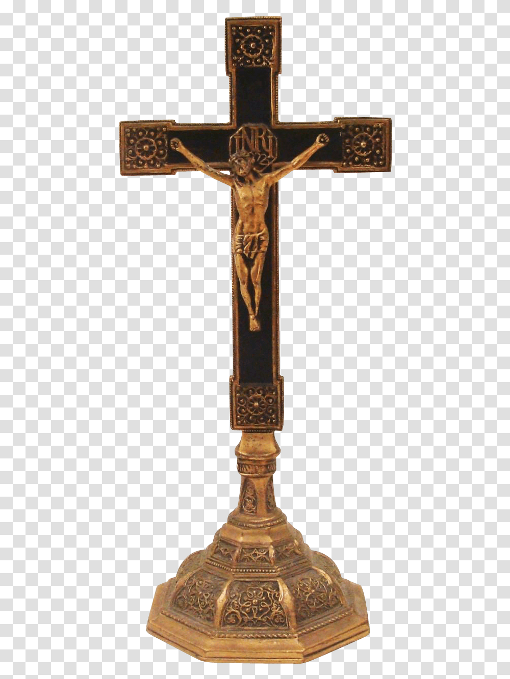 High Cross Altar Crucifix Catholic Churches Of Detroit Crucifijo De Pedestal, Lamp, Bronze Transparent Png