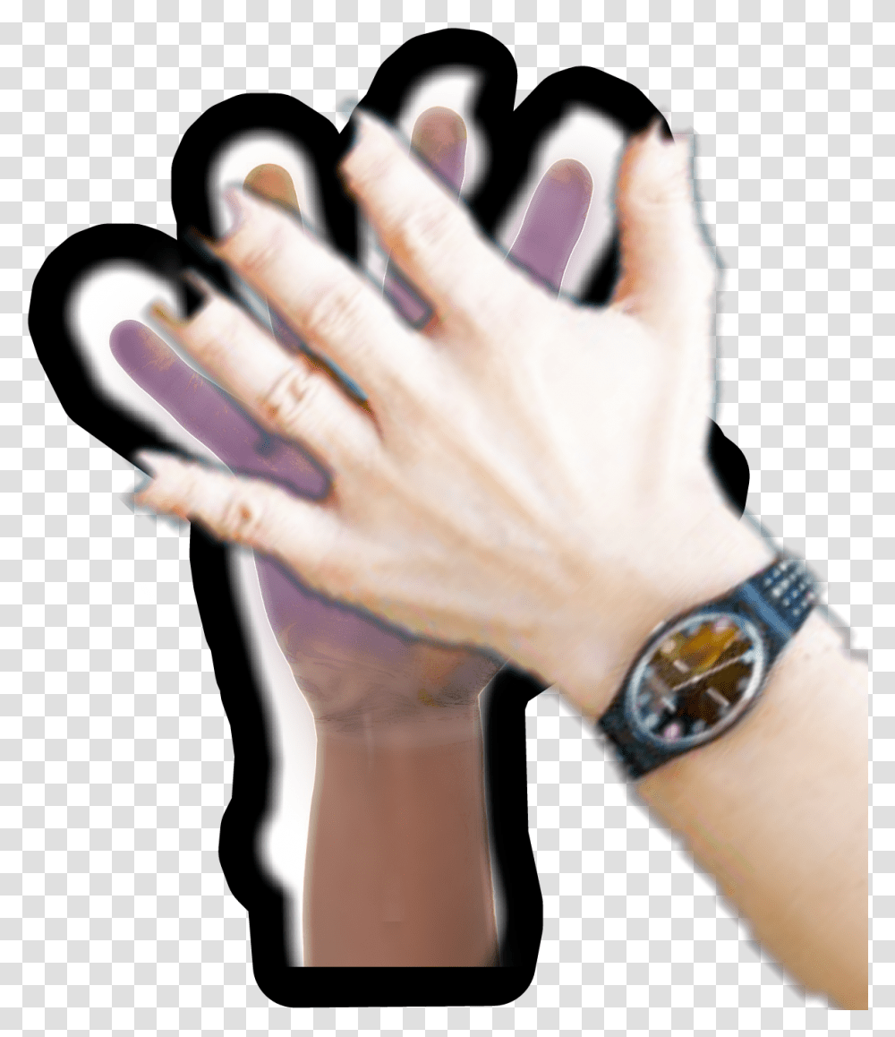 High Five Wrist, Hand, Person, Human, Wristwatch Transparent Png