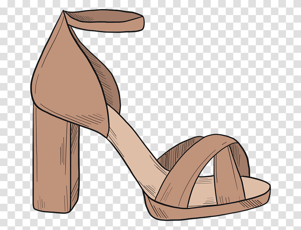 High Heel Clipart Sandal, Apparel, Footwear, Shoe Transparent Png